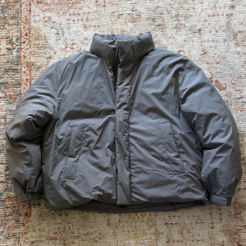 Men's Gray Puffer Jacket